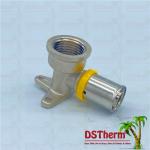 Pex Aluminum Pex Pipe Brass Fittings Wall Plated Female Threaded Elbow Gas Press