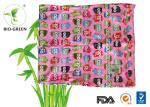 Laminated PUL Waterproof Baby Wet Bag , Eco Friendly Flower Jujube Diaper Bag