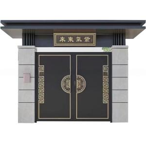 Wholesale Waterproof Cast Wrought Iron Security Gates Grilles Fence Entrance door from china suppliers