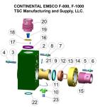 Weatherford E-2200 mud pump Zirconia Liners, EWCO/LEWCO E1600 MUD PUMP, E800 MUD