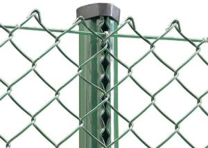 Wholesale Galvanized PVC Coated Diamond Mesh Wire Chain Link Fence Roll from china suppliers