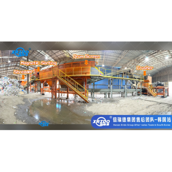 High Efficiency Low Energy Consumption Multifunctional Tracked Mobile Shredder for Waste Processing