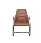 Modern Office Leather Brown Executive Office Chair Pu Aluminum BIFMA