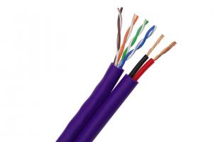 UV-PE Jacket UTP CAT5E Security Camera Cable 16 × 0.25mm Siamese Security Cable