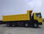 Yellow Color SINOTRUK 6x4 Euro 2 Heavy Duty Dump Truck With 400L Fuel Tank