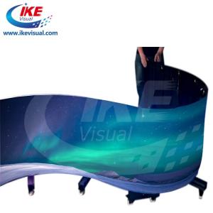 Buy cheap Indoor Flexible Curved LED Display Screen tage Background P4 from wholesalers
