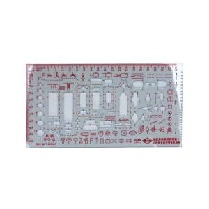 Wholesale P147 Hard Plastic Crime Scene Drawing Template Crime Scene Investigation Photography 21x10cm 2pcs Set from china suppliers