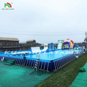 Wholesale Inflatable Water Slide Park Outdoor Bounce House With Water Pool Park from china suppliers