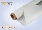 0.85mm White Silicone Coated Fabric For Fire Curtain System E 120 Fire