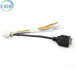 DB15P AMP OEM Automotive Wiring Harness UL 1007 22AWG red green black