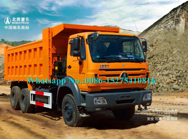 Beiben 2634K 340HP Heavy Duty Dump Truck 6x4 10 Wheeler LHD Strong Off Road