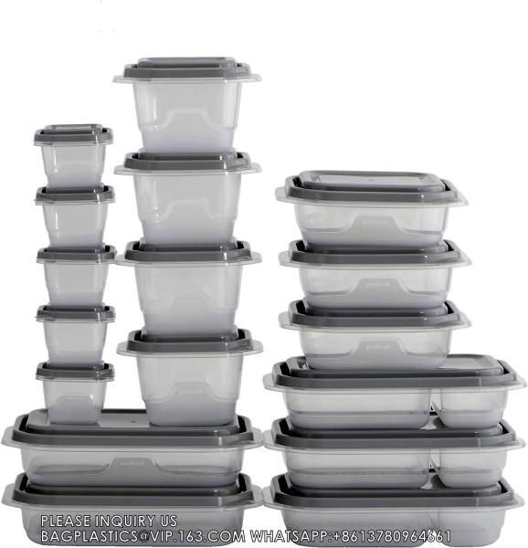 Plastic Food Storage Containers With Lids Dumpling Storage Box For Freezer Food