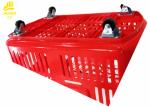New PP Materials Hand Pulled Shopping Baskets With 4 Wheels Three Colours 40L