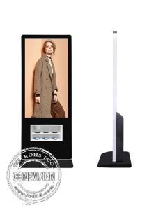 Wholesale 43/55 Inch Advertising Digital Signage Floor Stand With Wireless Charging Station from china suppliers