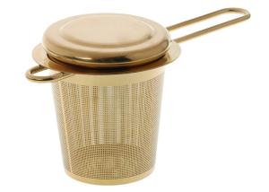Wholesale Gold Stainless Steel 304 Extra Fine Mesh Tea Infuser With Long Handles from china suppliers