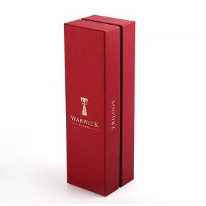 China Collapsible One Piece Wine Bottle Gift Box Packaging For Weddings Anniversaries on sale