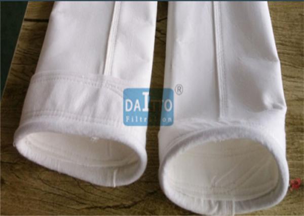Quality 450 - 550 G/SQM Polyester Filter Bag Sewing Process Method CE Certificated for sale