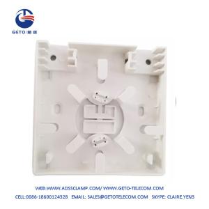 Wholesale 2 Port Fiber Optic Faceplate Box Wall Plate Outlet Empty Loaded from china suppliers