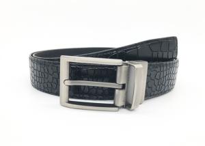 Wholesale Mens Formal Suit Belt Reversible Leather 1-3/8”（35mm）Wide 1 For 2 Rotate Buckle from china suppliers
