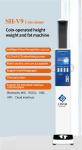 Coinoperated Intelligent Body Height Weight Scale Interconnected 10.2inch