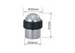 Round Shape Magnetic Door Holder Black Nickle Finish High Strength Construction