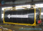 ISO Frame Liquid Bitumen Storage Tanks Asphalt Tanker Trailer 20 Foot Shipping