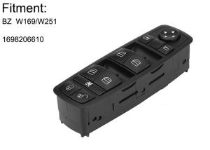 Wholesale Lifter Mercedes Benz Power Window SwitchW169 W245 1698206610 Wear Resisitance from china suppliers