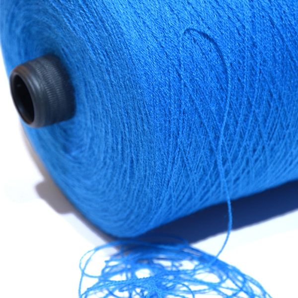 Macrame Cotton 57% 2/36Nm Stand Dyed Anti Pilling Acrylic Yarn 5Ply Spandex Cashmere Like Yarn