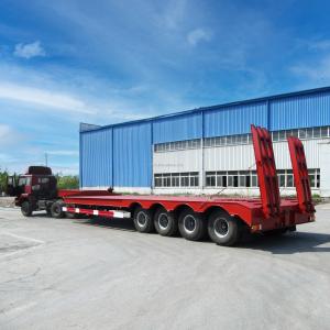 Wholesale 80 Ton Capacity FGN Low Bed Trailers with Wabco Brake System and Loading Deck 596 x 3 from china suppliers