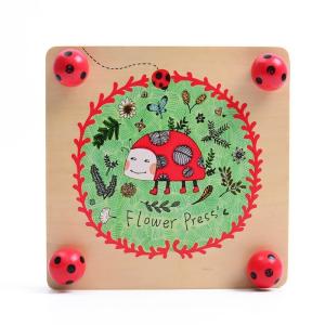 Wholesale Kids Flower Leaf Flower Press Kit Nature Crafts Wooden Art Kit Custom Size from china suppliers