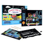 PJ016 Children Painting Stencils Paper Rainbow DIY Scratch Art Painting Picture