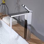 Brass Vessel Single Hole Single Handle Basin Mixer Tap in Chrome