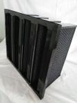 Activated Carbon Granule V Bank Compact Air Filter Plastic / Galvanized Steel