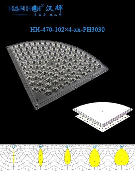 102×4pcs 3030LEDsc 272x272mm Size 10°/30°/45°/60°/90° Available Anti-Glare High