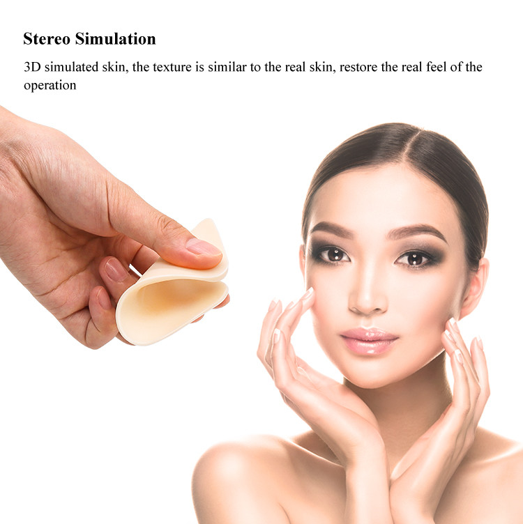 3D Silicone Permanent Makeup Practice Skin Eyebrow Microblading