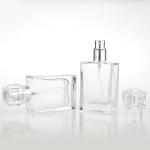 100ml Clear Square Glass Perfume Spray Pump Bottle Painting Lettering