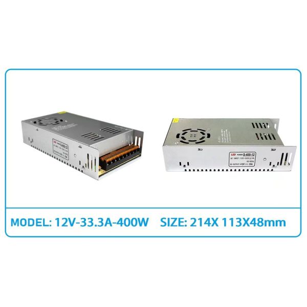 LED Power Supply 400W DC 12 V 33A Power Supply Switch