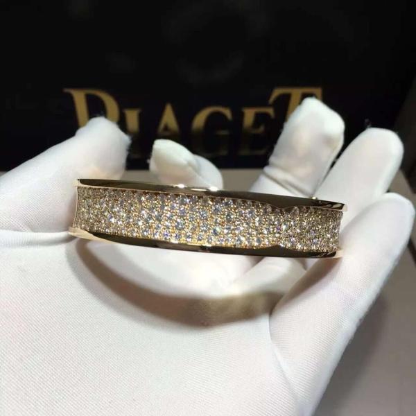brand jewelry full diamonds bracelet in 18 kt pink gold Also available in white