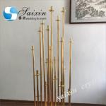 20 Holder Gold Modern Crystal Candlesticks Large Wedding Event Table Decoration