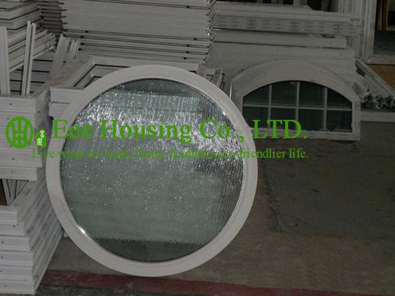 White Color Aluminum Round Fixed Windows For Residential Home,10.38mm laminated