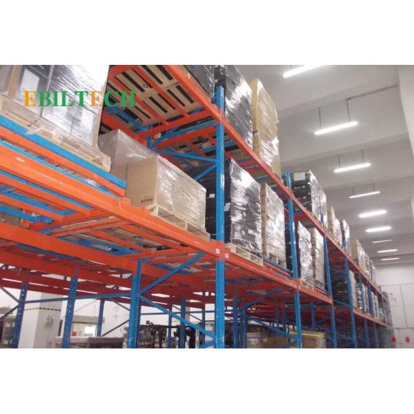 Warehouse Push Back Racking System Industrial First-In-Last-Out Operation Process