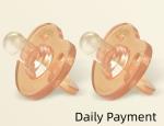 100% Soft Silicone One Piece Pacifier for Babies 6-16 Months Orthodontic Nipple