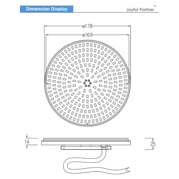 Joyful Lamp LED Pool Light Replacment Bulb AC12V 24V RGB Color Changing Underwater Lamp From Factory