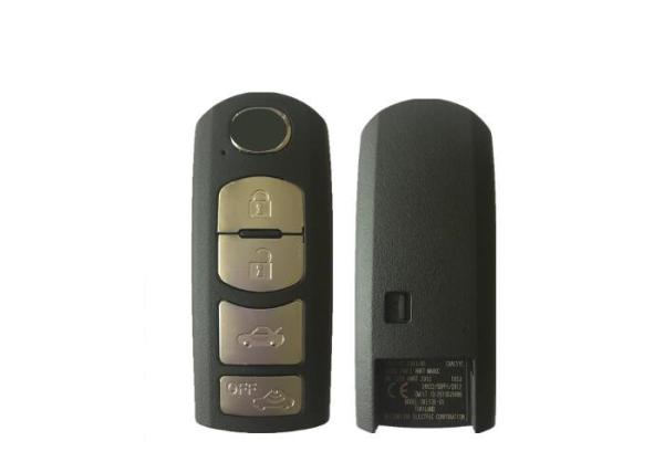 Quality Plastic Material Mazda Car Remote Key 4 Button Remote Key Fob SKE13E-01 433Mhz for sale