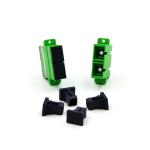 Singlemode Duplex Fiber Optic Adapter SC APC Fiber Coupler Green Midcoupler