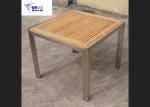 Stainless Steel Solid Wooden Outdoor Furniture High End With OEM / ODM Special