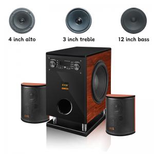 China 200 Watts RMS 2.1 Channel Home Theater Sound Systems 12 Inch Subwoofer on sale