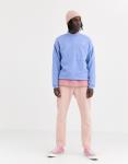 Shinny Blank Crew Neck Sweatshirt Mens Oversized With Big Pocket