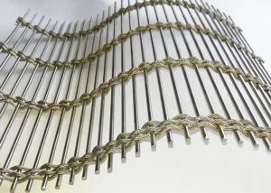 Wholesale Wire Rope Rod Woven Soft 63% Stainless Steel Architectural Mesh For Facade Cladding from china suppliers
