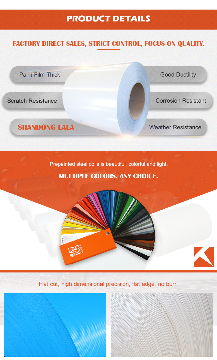 GB Powder Coated PPGL Coil 3003 SGCC Prepainted Steel Coil